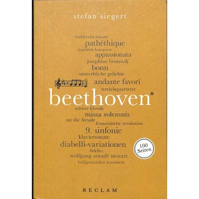 9783150205570 - Beethoven 100 Seiten - Stefan Siegert Kartoniert (TB)