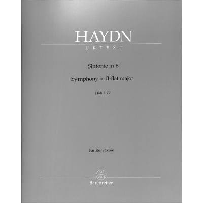 9790006569106 - Sinfonie 77 B-Dur Hob 1 77