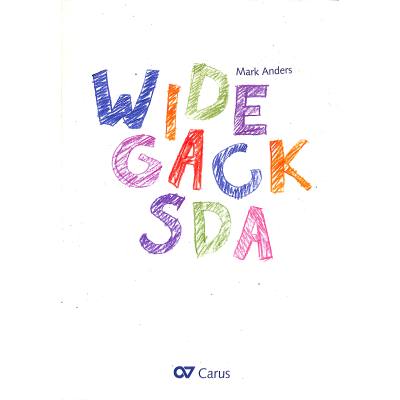 9790007250669 - Widegacksda (Partitur) - Mark Anders Taschenbuch