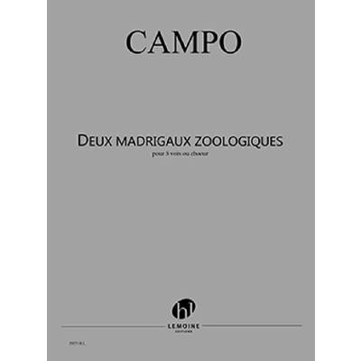 9790230992718 - 2 Madrigaux zoologiques