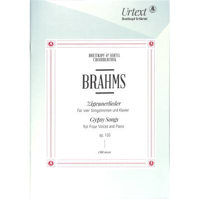 9790004413289 - Zigeunerlieder op 103 -Urtext nach der neuen Gesamtausgabe (G Henle Verlag)- - Johannes Brahms Kartoniert (TB)