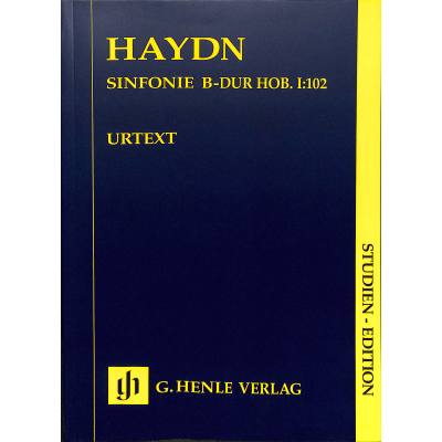 9790201890708 - Sinfonie 102 B-Dur Hob 1 102