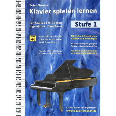 9783837085976 - Klavier spielen lernen (Stufe 1) - Peter Grosche Kartoniert (TB)