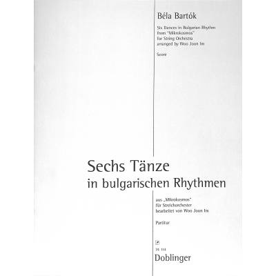 9790012205814 - 6 Tänze in bulgarischen Rhythmen