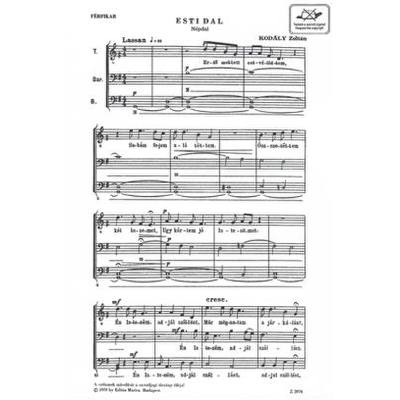 9790080029749 - Esti dal (Evening songs)