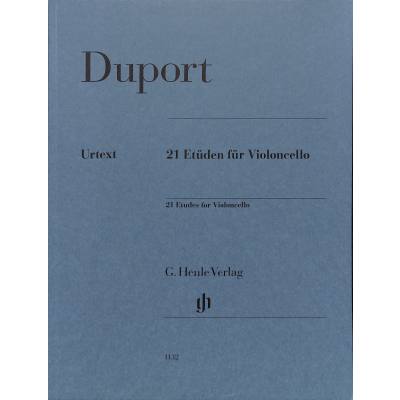 9790201811321 - Duport Jean-Louis - 21 Etüden für Violoncello Kartoniert (TB)