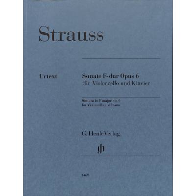 9790201814698 - Strauss Richard - Violoncellosonate F-dur op 6 Kartoniert (TB)