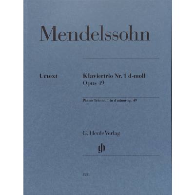 9790201815312 - Mendelssohn Bartholdy Felix - Klaviertrio Nr 1 d-moll op 49 Kartoniert (TB)