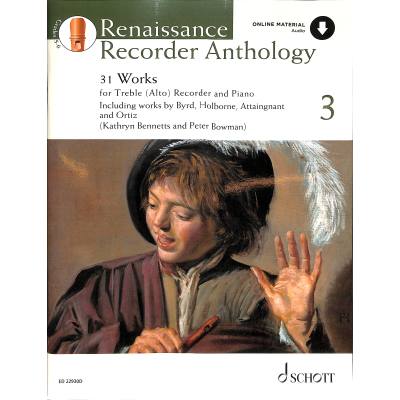 9783795722234 - Renaissance Recorder Anthology für Sopran- Alt-Blockflöte und Klavier - Peter Bowman Kathryn Bennetts Geheftet