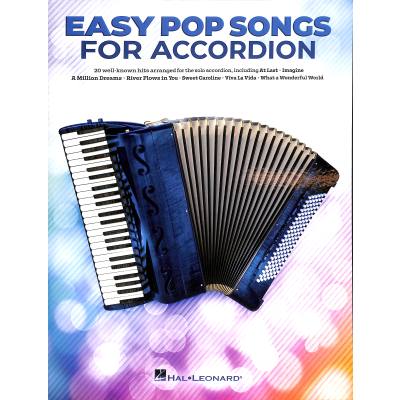 0840126924626 - Noten Easy Pop songs for Accordion HL 346566 20 Titel für Akkordeon