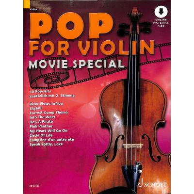 9783795722999 - Noten Pop for Violin MOVIE für 2 Streicher ED 23489