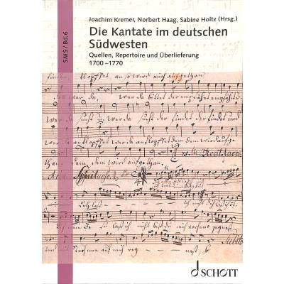9783795719258 - Die Kantate im deutschen Südwesten | Quellen Repertoire und Überlieferung 1700-1770 9783795719258 - Die Kantate im deutschen Südwesten | Quellen Repertoire und Überlieferung 1700-1770