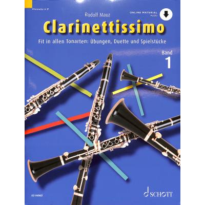 9783795723019 - Noten CLARINETTISSIMO 1 - FIT IN ALLEN TONARTEN ED 9496D Mauz Rudolf