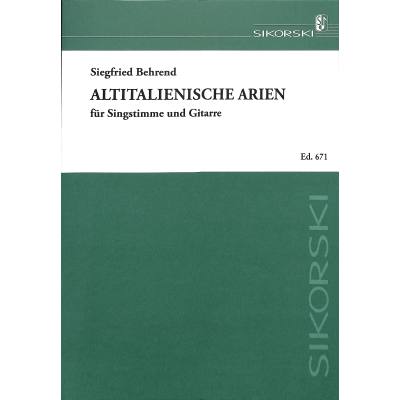 9790003029153 - Altitalienische Arien