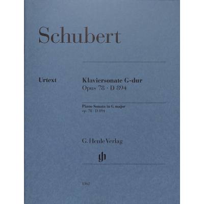 9790201813622 - G Henle Urtext-Ausgabe   Franz Schubert - Klaviersonate G-dur op 78 D 894 Kartoniert (TB)