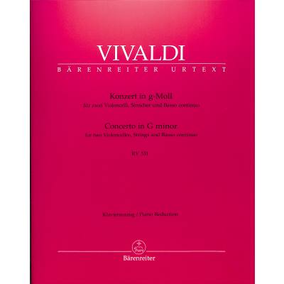 9790006569755 - Konzert für zwei Violoncelli Streicher und Basso continuo g-Moll RV 531 - Antonio Vivaldi Geheftet