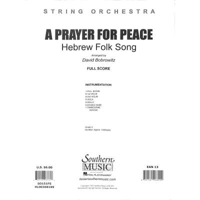 0840126967616 - A prayer for peace | Hebrew folk songs 0840126967616 - A prayer for peace | Hebrew folk songs
