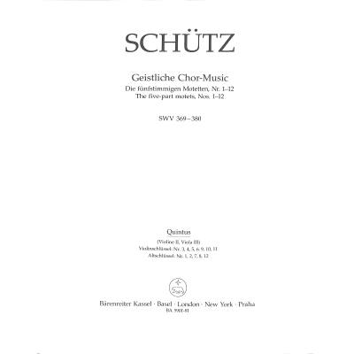 9790006542109 - Geistliche Chormusik SWV 369-380