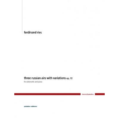 9790502070434 - 3 Russian airs with variations