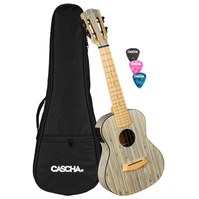 4026929926999 - Konzert Ukulele Bamboo Graphit mit Tonabnehmersystem