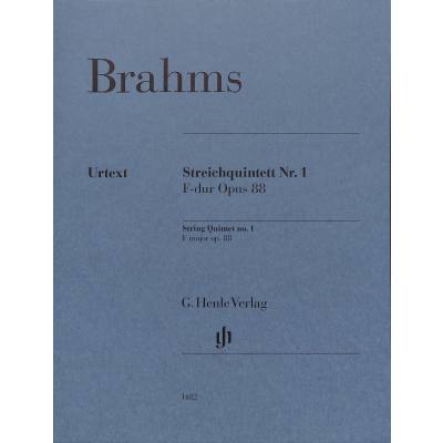 9790201814827 - G Henle Urtext-Ausgabe   Johannes Brahms - Streichquintett Nr 1 F-dur op 88 - Johannes Brahms Kartoniert (TB)