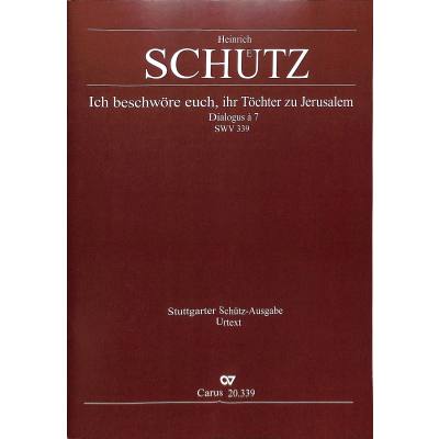 9790007293734 - Ich beschwöre euch ihr Töchter zu Jerusalem SWV 339 9790007293734 - Ich beschwöre euch ihr Töchter zu Jerusalem SWV 339