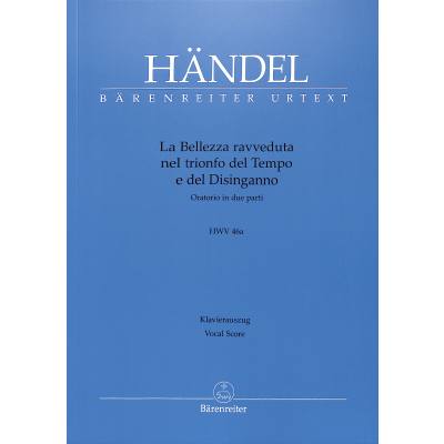 9790006568680 - La Bellezza ravveduta nel trionfo del Tempo e del Disinganno HWV 46a -Oratorium in zwei Teilen- - Georg Friedrich Händel Kartoniert (TB)