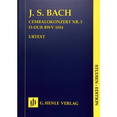 9790201873824 - Bach Johann Sebastian - Cembalokonzert Nr 3 D-dur BWV 1054 Kartoniert (TB)