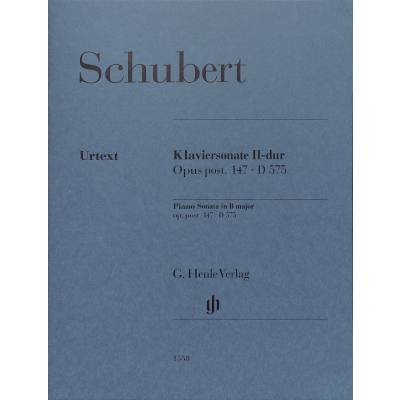 9790201815589 - G Henle Urtext-Ausgabe   Franz Schubert - Klaviersonate H-dur op post 147 D 575 Kartoniert (TB)