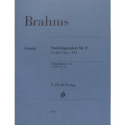 9790201814834 - G Henle Urtext-Ausgabe   Johannes Brahms - Streichquintett Nr 2 G-dur op 111 Kartoniert (TB)