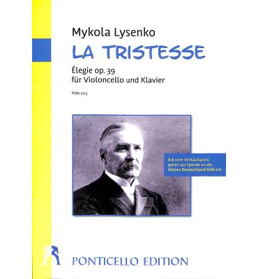 9790502080136 - La tristesse (aus Elegie 3 op 39)