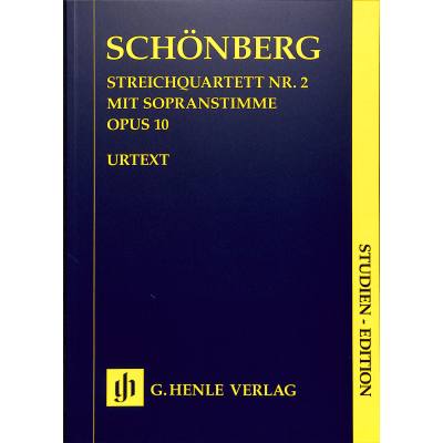 9790201875422 - Schönberg Arnold - Streichquartett Nr 2 op 10 mit Sopranstimme Kartoniert (TB)