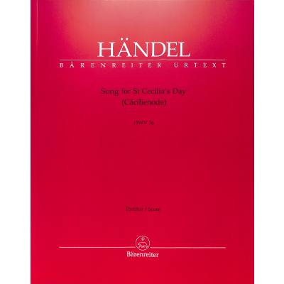 9790006567713 - Song for St Cecilias Day HWV 76 - Cäcilienode - - Georg Friedrich Händel Kartoniert (TB)