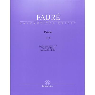 9790006575381 - Pavane für Klavier op 50 - Gabriel Fauré Geheftet