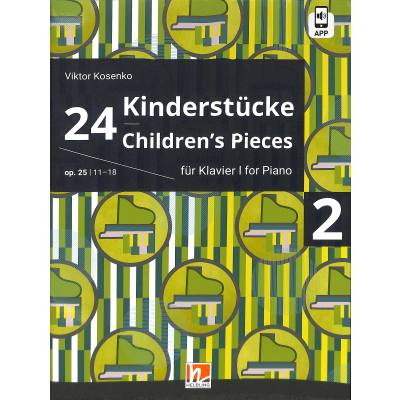 9783990697078 - 24 Kinderstücke für Klavier Heft 2 op 25   Nr 11-18 - Viktor Kosenko Kartoniert (TB)