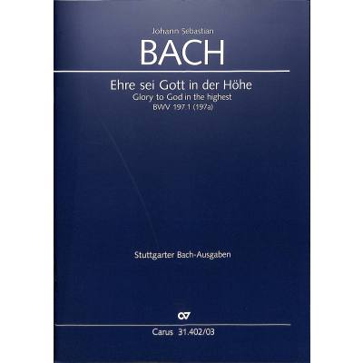 9790007295080 - Ehre sei Gott in der Höhe (Klavierauszug) - Johann Sebastian Bach Kartoniert (TB)