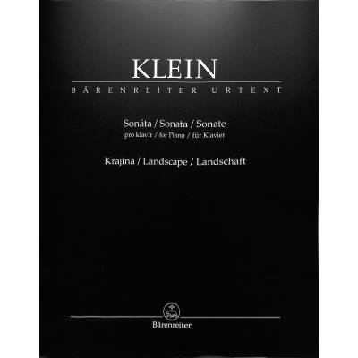 9790260109261 - Sonate für Klavier   Landschaft (Krajina) für Sprecher und Klavier - Gideon Klein Kartoniert (TB)