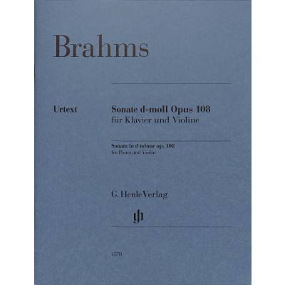 9790201815701 - Brahms Johannes - Violinsonate d-moll op 108 Kartoniert (TB)