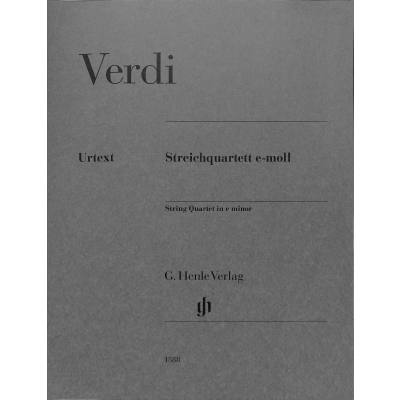 9790201815886 - G Henle Urtext-Ausgabe   Giuseppe Verdi - Streichquartett e-moll Kartoniert (TB)