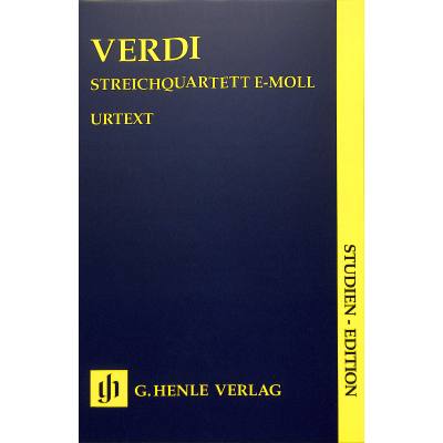 9790201875880 - Studien-Editionen   Giuseppe Verdi - Streichquartett e-moll Kartoniert (TB)