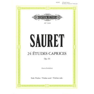 9790577023243 - 24 Etudes Caprices op 64 for Solo Violin - Ã?mile Sauret Kartoniert (TB)