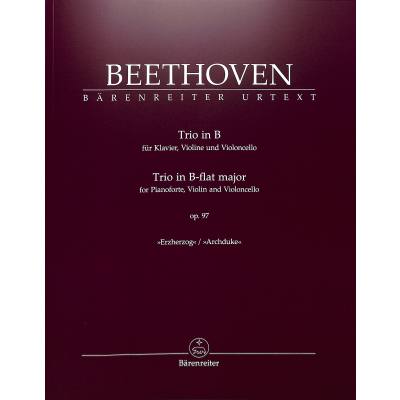 9790006569977 - Trio für Klavier Violine und Violoncello B-Dur op 97 -Erzherzog- - Ludwig van Beethoven Gebunden