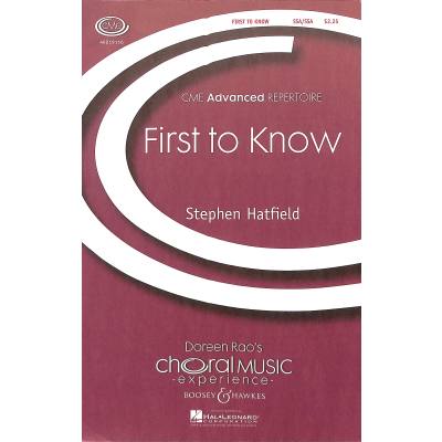 0884088039363 - First to know 0884088039363 - First to know