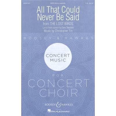 0196288113003 - All that could never be said (From The lost birds) 0196288113003 - All that could never be said (From The lost birds)