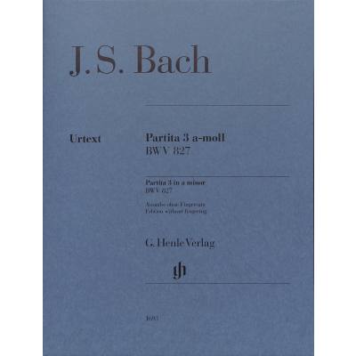 9790201816937 - Bach Johann Sebastian - Partita Nr 3 a-moll BWV 827 Kartoniert (TB)