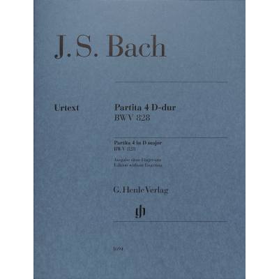 9790201816944 - Bach Johann Sebastian - Partita Nr 4 D-dur BWV 828 Kartoniert (TB)