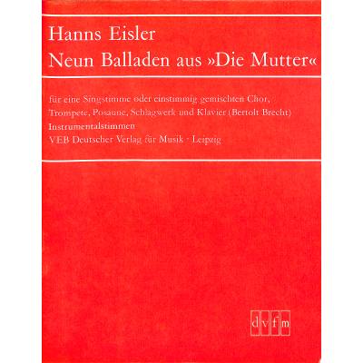 9790200410266 - 9 Balladen (aus Die Mutter)