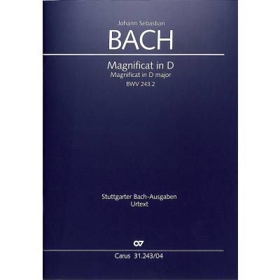 9790007300937 - BACH MAGNIFICAT IN D BWV 243 - Johann Sebastian Bach Geheftet