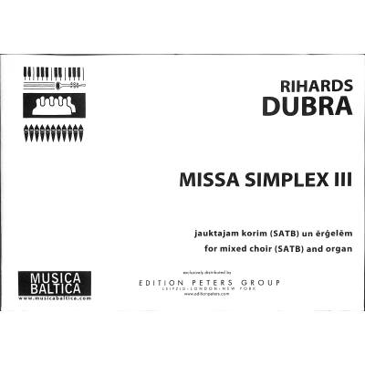 9790706640846 - Missa simplex III