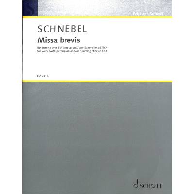 9790001208550 - Missa brevis